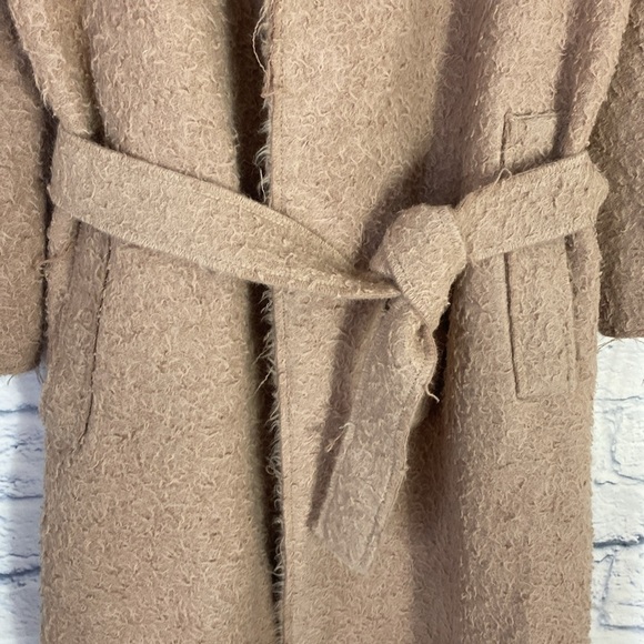 Helmut Lang camel shaggy alpaca coat medium - Picture 4 of 11